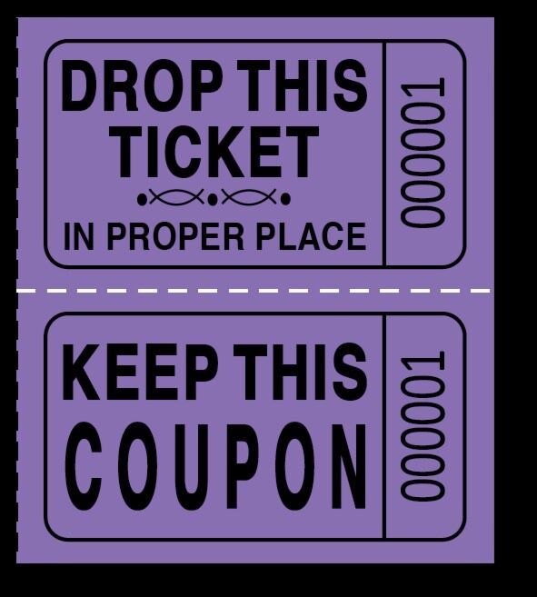 Purple Double Ticket Roll