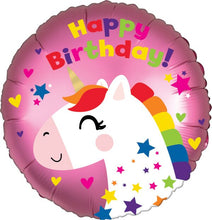 Load image into Gallery viewer, 18&quot; Happy Birthday Unicorn Balloon
