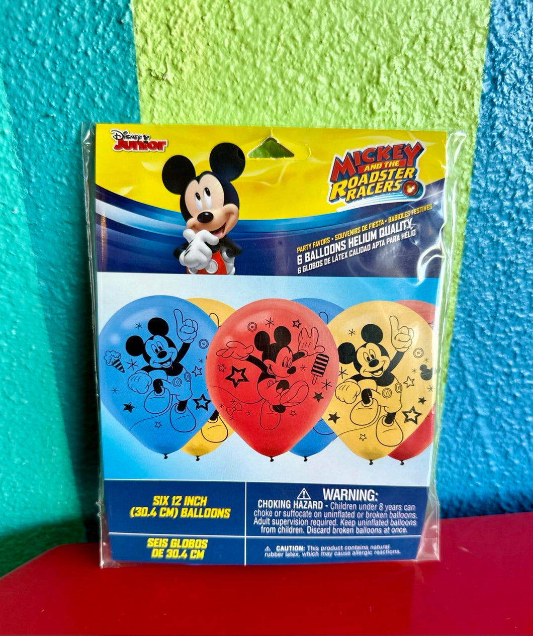 Mickey and the Roadster Racers 6-Pack Latex Balloons