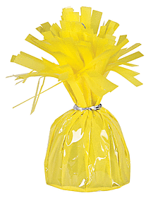 Fringed Foil Weight - Yellow
