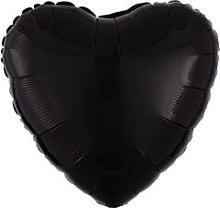 Load image into Gallery viewer, Solid black heart balloon
