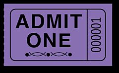 Purple Single Ticket Roll