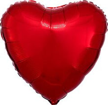 Load image into Gallery viewer, 17&quot; Metallic Red Heart Balloon
