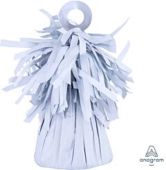 Fringed Foil Weight - White