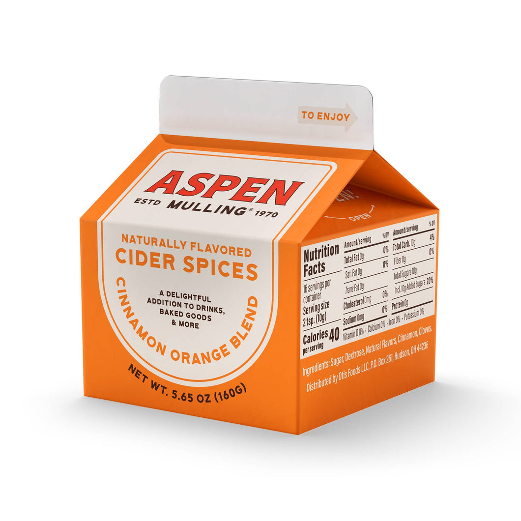 Aspen Mulling Cider Spices Cinnamon Orange Blend (5.65oz carton)