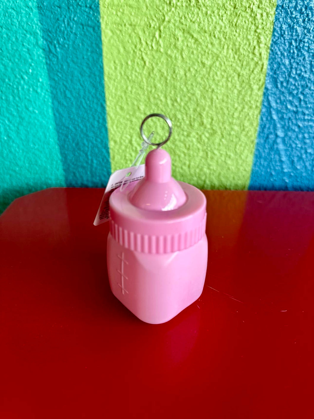 Baby Bottle Balloon Weight - Pink