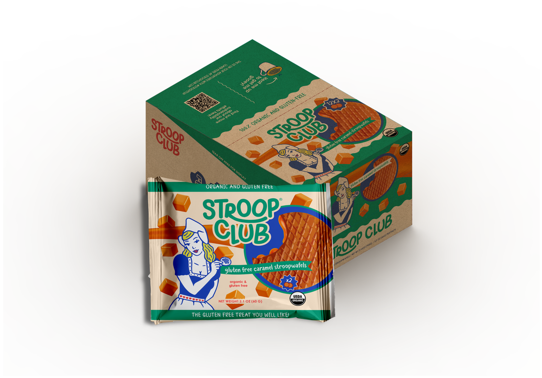 Stroopwafel 2-pack Gluten Free Caramel Organic