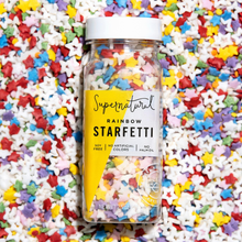 Load image into Gallery viewer, Dye-Free Rainbow Starfetti Sprinkles
