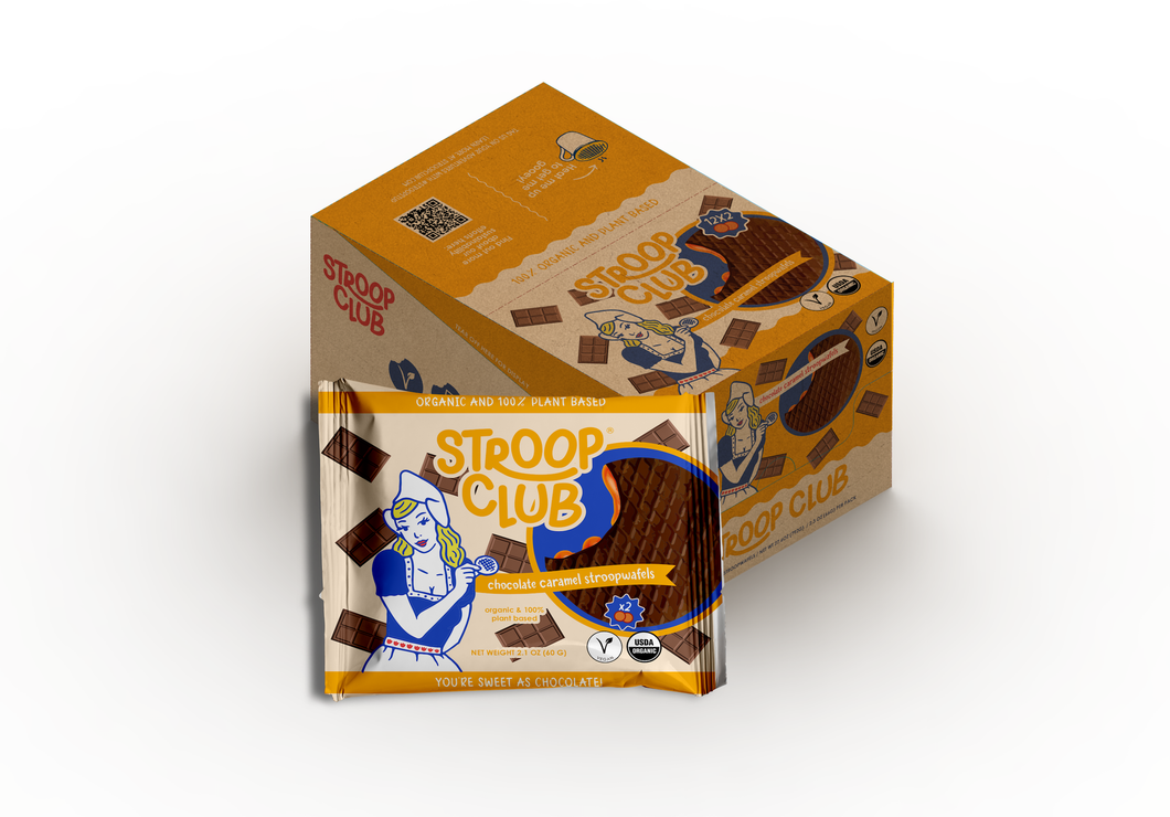 Stroopwafel 2-pack Chocolate Caramel Organic & Plant-based