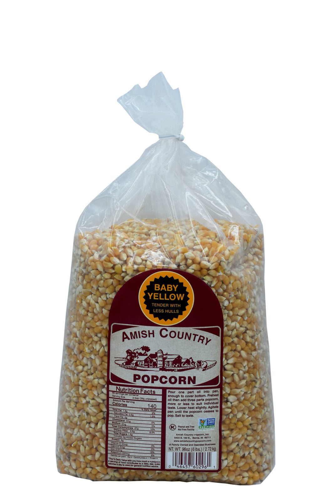 6lb Bag of Baby Yellow Popcorn